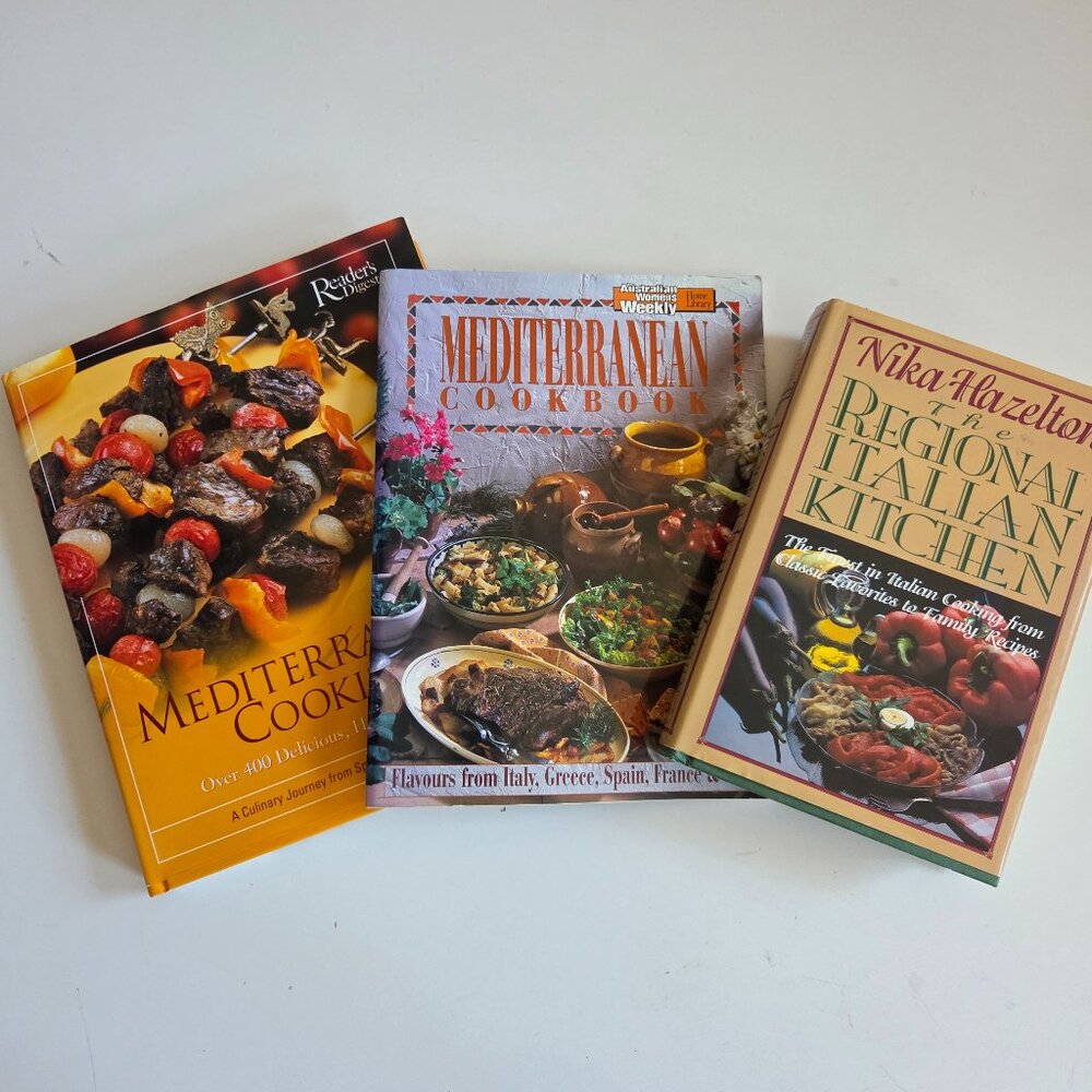 Mediterranean cook books.